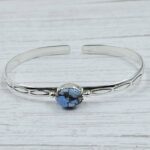 Golden Hills Turquoise 925 Sterling Silver Bangle (RS65-161)