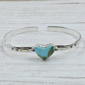 Sonoran Gold Turquoise 925 Sterling Silver Bangle (RS65-152)