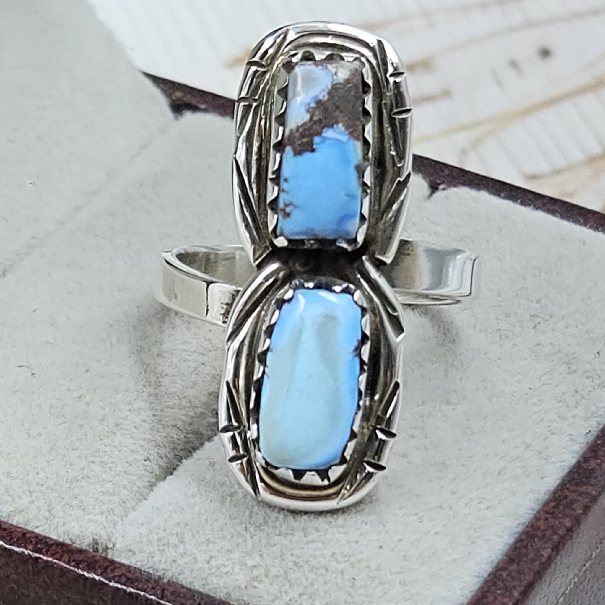 Shop Golden Hills Turquoise Adjustable 925 Sterling Silver Ring (REXT38 ...