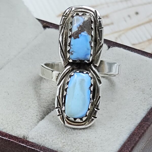 Golden Hills Turquoise Adjustable 925 Sterling Silver Ring (REXT38-125)