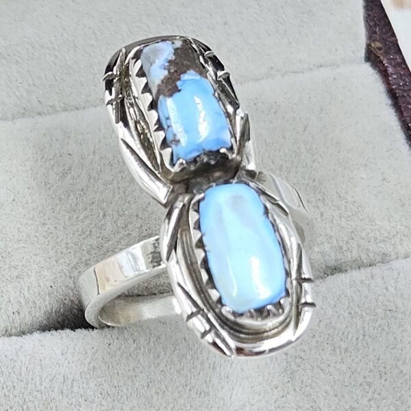 Golden Hills Turquoise Adjustable 925 Sterling Silver Ring (REXT38-125) - Image 2