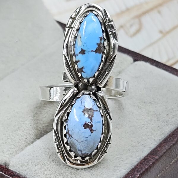Golden Hills Turquoise Adjustable 925 Sterling Silver Ring (REXT38-127)