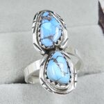 Golden Hills Turquoise Adjustable 925 Sterling Silver Ring (REXT38-110)