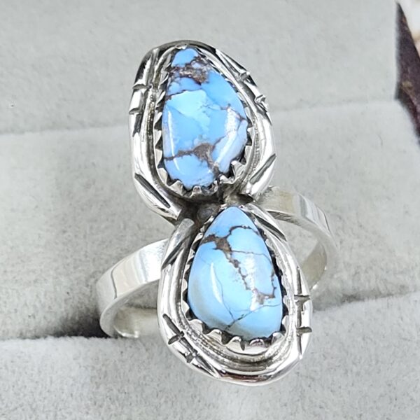 Golden Hills Turquoise Adjustable 925 Sterling Silver Ring (REXT38-110)