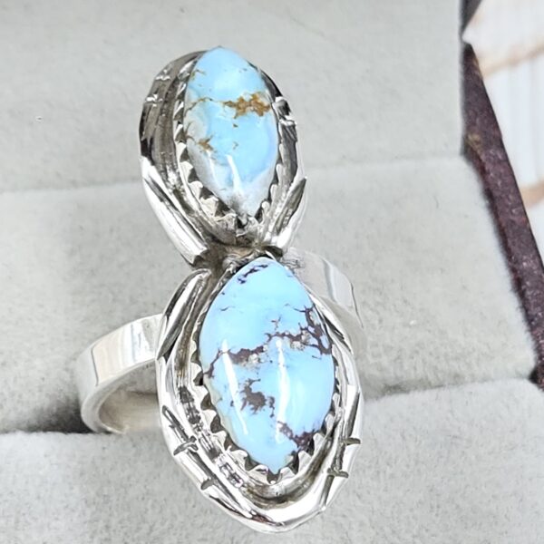 Golden Hills Turquoise Adjustable 925 Sterling Silver Ring (REXT38-126)