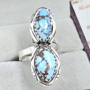 Golden Hills Turquoise Adjustable 925 Sterling Silver Ring (REXT38-106)