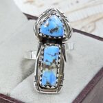 Golden Hills Turquoise Adjustable 925 Sterling Silver Ring (REXT38-117)