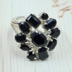 Black Onyx 925 Sterling Silver Ring (REXT6-134)