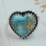 Sea Sediment Jasper Size US 9 925 Sterling Silver Ring (REXT114-10)