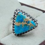 Sea Sediment Jasper Size US 6 925 Sterling Silver Ring (REXT114-12)
