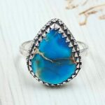 Sea Sediment Jasper Size US 8 925 Sterling Silver Ring (REXT114-24)