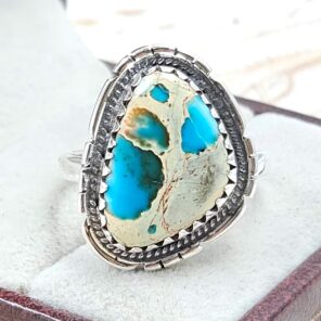 Sea Sediment Jasper Size US 10 925 Sterling Silver Ring (REXT114-28)