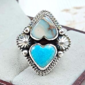 Sea Sediment Jasper Size US 6 925 Sterling Silver Ring (REXT114-37)
