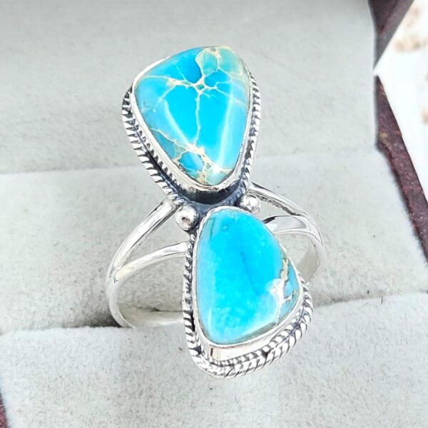 Sea Sediment Jasper Size US 10 925 Sterling Silver Ring (REXT114-40) - Image 2
