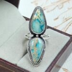 Sea Sediment Jasper Size US 7 925 Sterling Silver Ring (REXT114-51)