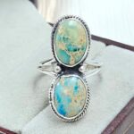 Sea Sediment Jasper Size US 8 925 Sterling Silver Ring (REXT114-53)