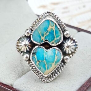Sea Sediment Jasper Size US 7 925 Sterling Silver Ring (REXT114-57)