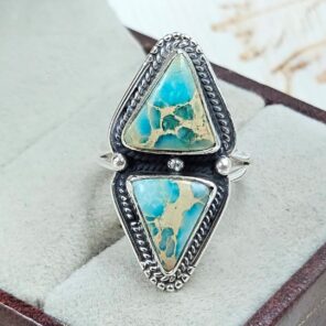 Sea Sediment Jasper Size US 6 925 Sterling Silver Ring (REXT114-62)