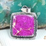 Sea Sediment Jasper 1" 925 Sterling Silver Pendant (RS55-146)