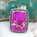Sea Sediment Jasper 1.25" 925 Sterling Silver Pendant (RS55-147)