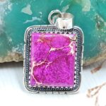 Sea Sediment Jasper 1" 925 Sterling Silver Pendant (RS55-149)