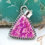 Sea Sediment Jasper 1" 925 Sterling Silver Pendant (RS55-152)