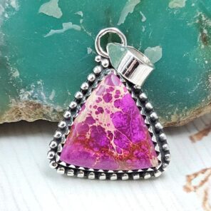 Sea Sediment Jasper 1" 925 Sterling Silver Pendant (RS55-154)