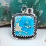 Sea Sediment Jasper 1" 925 Sterling Silver Pendant (RS55-178)
