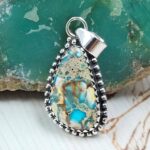 Sea Sediment Jasper 1" 925 Sterling Silver Pendant (RS55-181)