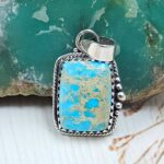 Sea Sediment Jasper 1" 925 Sterling Silver Pendant (RS55-191)