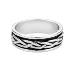 Meditation Fidget Spinner Ring 925 Sterling Silver Jewelry (REXT101-8)
