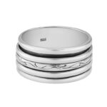 Meditation Fidget Spinner Ring 925 Sterling Silver Jewelry (REXT101-11)