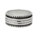 Meditation Fidget Spinner Ring 925 Sterling Silver Jewelry (REXT101-12)
