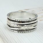 Meditation Fidget Spinner Ring 925 Sterling Silver Jewelry (REXT101-16)