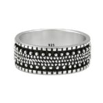 Meditation Fidget Spinner Ring 925 Sterling Silver Jewelry (REXT101-9)