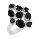 Black Onyx 925 Sterling Silver Ring (REXT6-115)