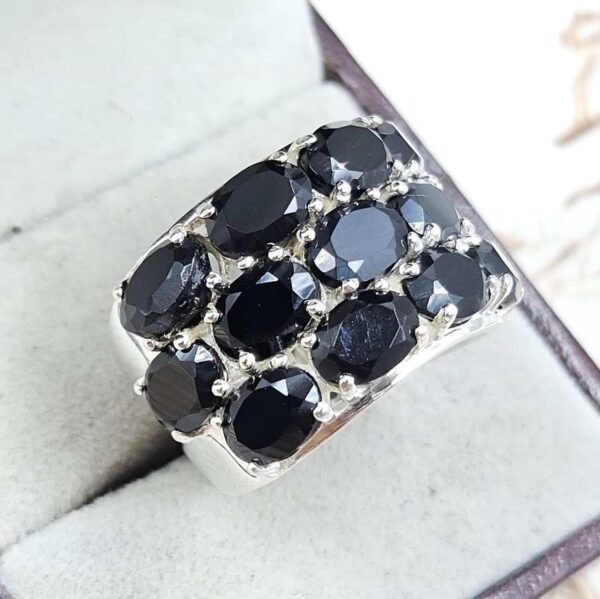Black Onyx 925 Sterling Silver Ring (REXT6-103) - Image 2