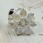 Rainbow Moonstone 925 Sterling Silver Ring (REXT6-121)