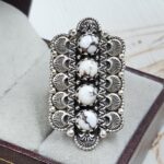 Southwest Wild Horse Jasper 925 Sterling Silver Ring (REXT10-44)