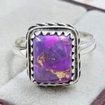 Pink Dahlia Turquoise Size US 9 925 Sterling Silver Ring (RS24-162)
