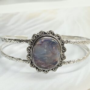 Australian Opal 925 Sterling Silver Bangle (REXT62-275)