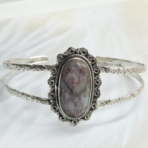 Australian Opal 925 Sterling Silver Bangle (REXT62-281)