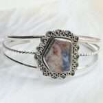 Australian Opal 925 Sterling Silver Bangle (REXT62-273)