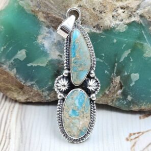 Sea Sediment Jasper 1.75" 925 Sterling Silver Pendant (RS55-195)