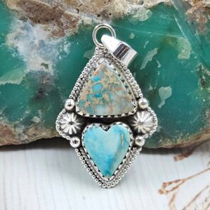 Sea Sediment Jasper 1.5" 925 Sterling Silver Pendant (RS55-197)