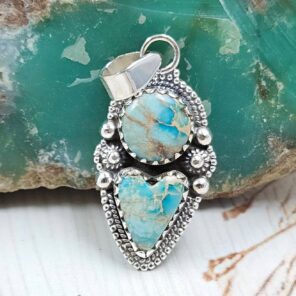 Sea Sediment Jasper 1.25" 925 Sterling Silver Pendant (RS55-203)