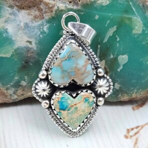 Sea Sediment Jasper 1.25" 925 Sterling Silver Pendant (RS55-204)