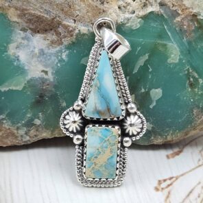 Sea Sediment Jasper 1.5" 925 Sterling Silver Pendant (RS55-208)