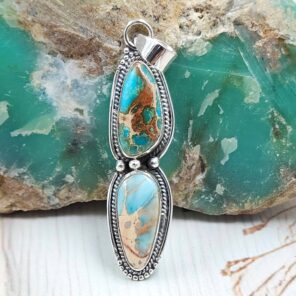 Sea Sediment Jasper 1.75" 925 Sterling Silver Pendant (RS55-216)