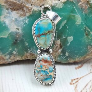 Sea Sediment Jasper 1.5" 925 Sterling Silver Pendant (RS55-219)